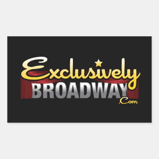 ExclusivelyBroadway.com Rechteckiger Aufkleber (Vorderseite)