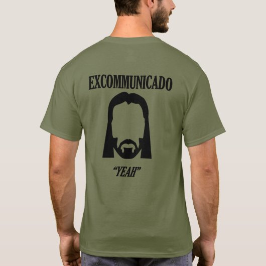 EXCOMMUNICADO John Wick Olive/Black T - Shirt (Rückseite)