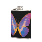 Excotic Butterfly Watercolor Flachmann (Links)