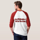 excrement_baseball 3/4tee T-Shirt (Schwarz voll)
