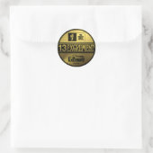 excrement_Sticker Runder Aufkleber (Tasche)