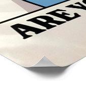 Excuse Me, Are You Pooping? – Funny Bathroom Sign Poster (Ecke)