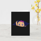 Excuse Me Is It April Yet Pregnancy Girl Announcem Karte (Gelbe Blume)