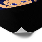 Excuse Me Is It April Yet Pregnancy Girl Announcem Poster (Ecke)