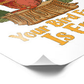 Excuse Me Your Bird Feeder Is Empty Funny Squirrel Fotodruck (Ecke)