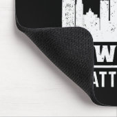 Excuse My New York Attitude  Mousepad (Ecke)