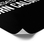 Excuses Don't Burn Calories -  Poster (Ecke)