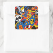 ExDesigner | Personalisierung | Halloween Quadratischer Aufkleber (Tasche)
