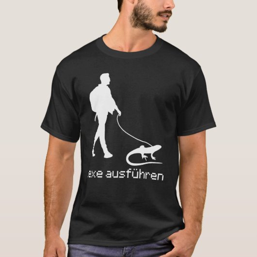 Exe Ausführen von Spaß Systemadministrator-Nerd-Ad T-Shirt (Vorderseite)
