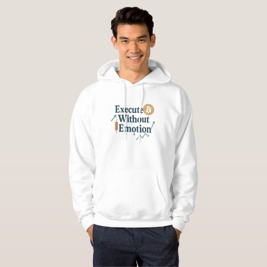 Execute Without Emotion Hoodie | Trader Mindset (Vorne ganz)