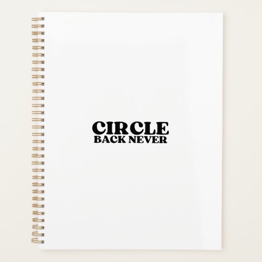 Execution Architect | Circle Back Never Planner Planer (Vorderseite)