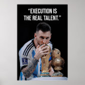Execution Is the Real Talent Motivation Poster (Vorne)