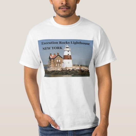 Execution Rocks Lighthouse, New Yorker T - Shirt (Vorderseite)