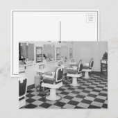 Executive Barber Shop, 1935 Postkarte (Vorne/Hinten)