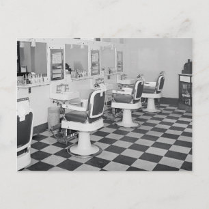 Executive Barber Shop, 1935 Postkarte
