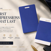 Executive Blue Benutzerdefinierte Veranstaltungssc Ausweis
