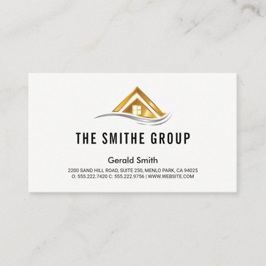Executive Capitalist | Corporate | Realtor Gold Visitenkarte (Vorderseite)