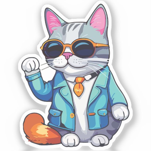 executive cat aufkleber (Vorderseite)