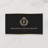 Executive Chauffeur Luxus Concierge Crest Bar  Visitenkarte (Vorderseite)