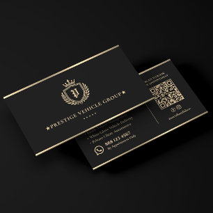 Executive Chauffeur Luxus Concierge Crest Bar Visitenkarte