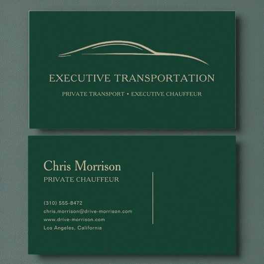 Executive-Chauffeur Modern Visitenkarte