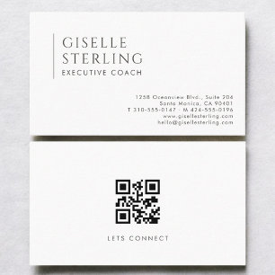 Executive Coach Moderne professionelle QR-Code Visitenkarte