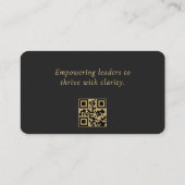 Executive Coach QR-Code Professional Visitenkarte (Rückseite)