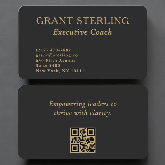 Executive Coach QR-Code Professional Visitenkarte