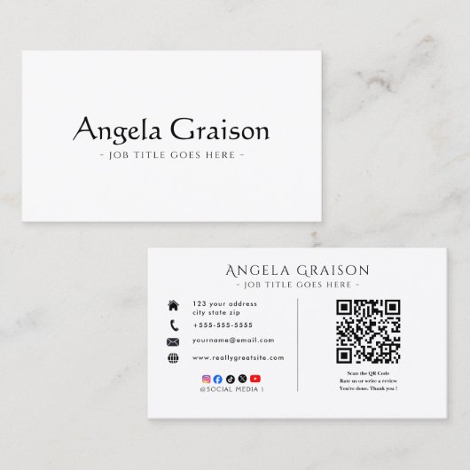 Executive Director Business Card  Visitenkarte (Vorne/Hinten)