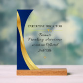 Executive Director Office Quote Acrylic Sign Acrylschild (Neutral)