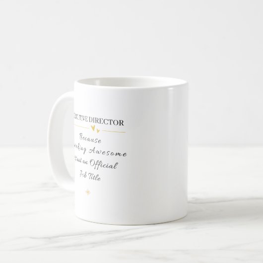 Executive Director Office Quote Kaffeetasse (Vorderseite Links)