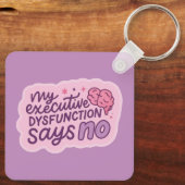 Executive Dysfunction Funny Quote Mug Schlüsselanhänger (Rückseite)