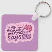 Executive Dysfunction Funny Quote Mug Schlüsselanhänger (Rückseite)