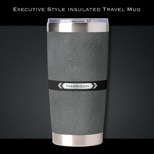 Executive Gray Office Travel Mug Thermobecher