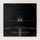 Executive Luxus-Jet-Ankunft nach Stunden Puzzle (Vertikal)