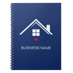 Executive Navy Blau Immobilien Notizbuch Agent Notizblock