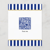 Executive Navy Blue Stripes, Gold & Barber Service Flyer (Hinten)