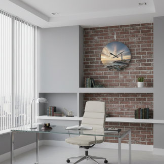 Executive Office Lighthouse Acrylic Wall Clock Große Wanduhr