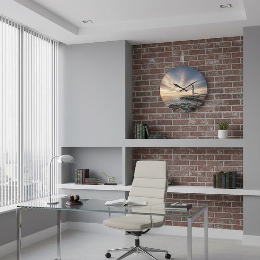 Executive Office Lighthouse Acrylic Wall Clock Große Wanduhr