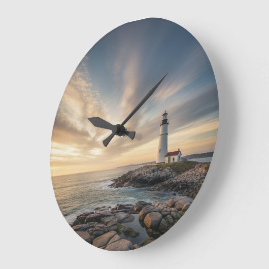 Executive Office Lighthouse Acrylic Wall Clock Große Wanduhr (Winkel)