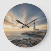 Executive Office Lighthouse Acrylic Wall Clock Große Wanduhr (Vorderseite)