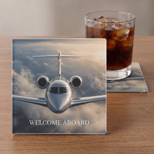 Executive-Privatjet-Flugzeug Glasuntersetzer
