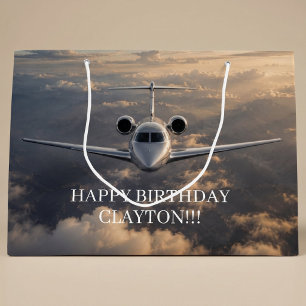 Executive Privatjet-Jungen-Geburtstag Große Geschenktüte