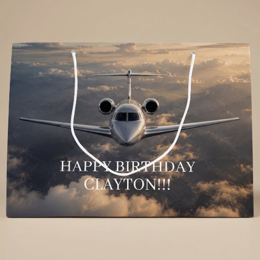 Executive Privatjet-Jungen-Geburtstag Große Geschenktüte