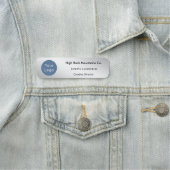 Executive Silver Metallic & Benutzerdefiniertes Lo Namensschild (Beispiel)