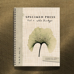 Exemplar-Presse Bd. II: Ginkgo Biloba Leinen Notizblock