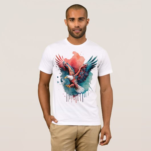Exemplar von Be Eagle, fliegen, lustig T-Shirt (Vorne ganz)