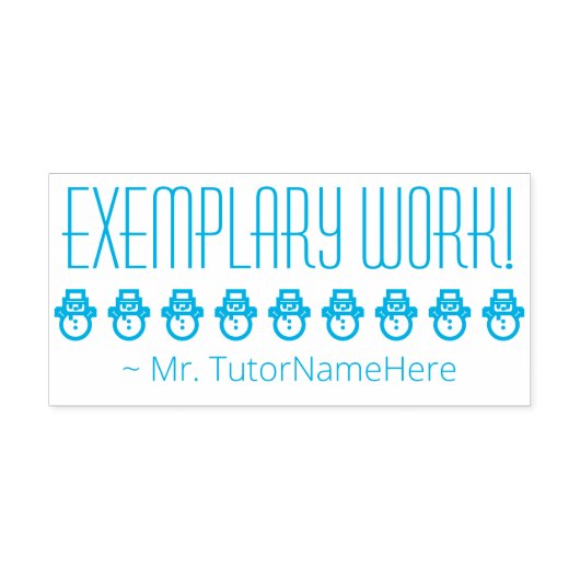 "EXEMPLARE ARBEIT!" Bestätigung Rubber-Briefmarke Permastempel (Design)