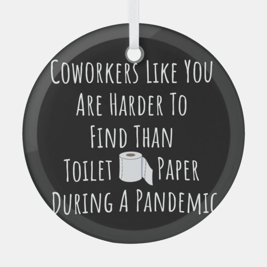 Exemplare von Kollegen wie Sie sind schwerer zu fi Ornament Aus Glas (Vorderseite)