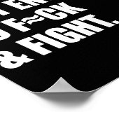 Exercising Just-enough To Fck &amp; Fight Men Wome Poster (Ecke)